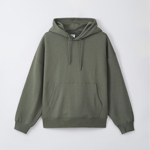 SPAO Men Long Sleeve Hooded Pullover SPMHE4TC01 Khaki