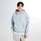 SPAO Men Long Sleeve Hooded Pullover SPMHE4TC01 Melange Grey