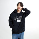 SPAO Men Long Sleeve Hooded Pullover SPMHE4TC41 Black