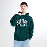 SPAO Men Long Sleeve Hooded Pullover SPMHE4TC41 Hunter