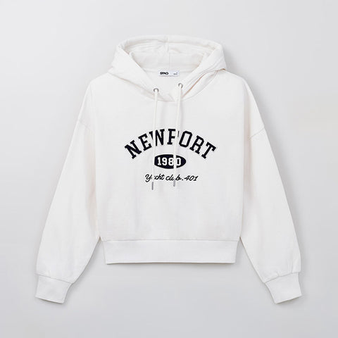 SPAO Women Long Sleeve Newport Hoodie SPMHF11G51 Cream