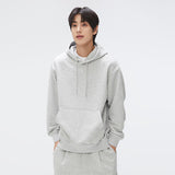 SPAO Men Long Sleeve Overfit Hoodie SPMHF12C01 Melange Grey