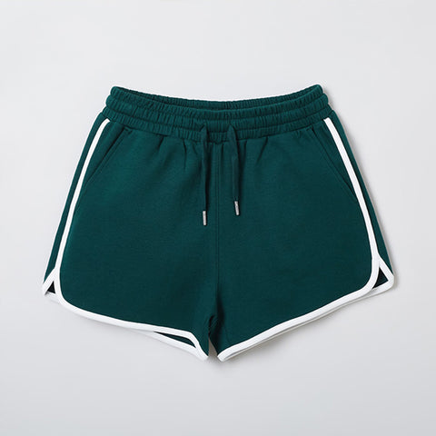 SPAO Women Binding Shorts SPMTE25G51 Hunter