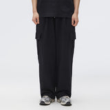SPAO Men Cargo Wide Sweat Pants SPMTF23C04 Light Melange GR