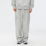 SPAO Men Cargo Wide Sweat Pants SPMTF23C04 Light Melange GR