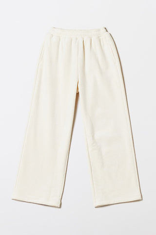 Women Corduroy Wide Banding Pants - Ivory