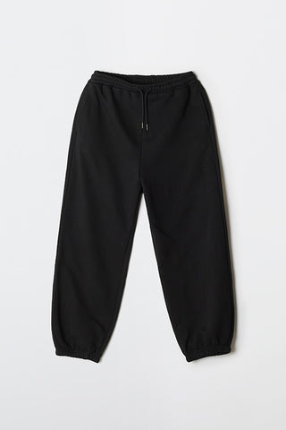 Women Wide Jogger Pants - Black