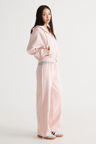 Women Soft Cotton Wide Sweatpants