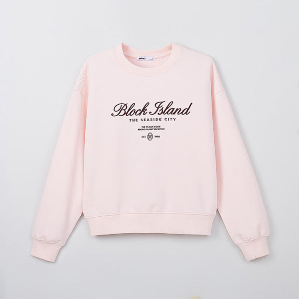 SPAO Women Long Sleeve Crop Pullover SPMWF11G51 L/Pink