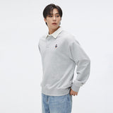 SPAO Men Long Sleeve Woodie Pullover SPMWF12C51 Grey