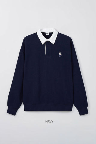 SPAO Men Long Sleeve Woodie Pullover SPMWF12C51 Navy