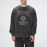 SPAO Men Long Sleeve Newport Pullover SPMWF12C53 Charcoal