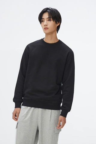 Men Long Sleeve Regular Fit Sweatshirt - Black