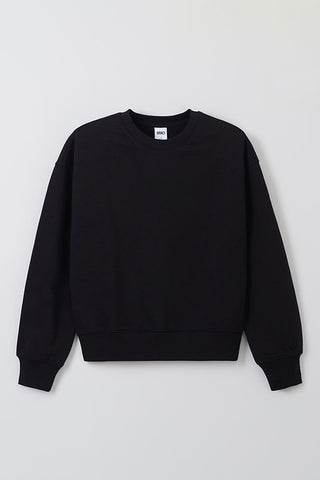 Women Long Sleeve Basic Pullover - Black