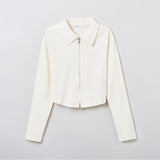 SPAO Women Long Sleeve Zip Up Cardigan SPMZE37G02 Cream