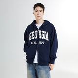 SPAO Men Long Sleeve Zip Up Hoodie SPMZE4TC41 Navy