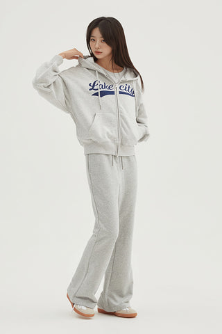 Women Long Sleeve Lake City Crop Hoodie