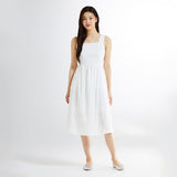 SPAO Women Sleeveless Fiber Dress SPOWE37W01 White