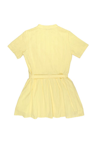 Women Short Sleeve Mandarin Collar Dress