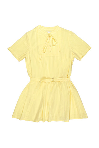 Women Short Sleeve Mandarin Collar Dress