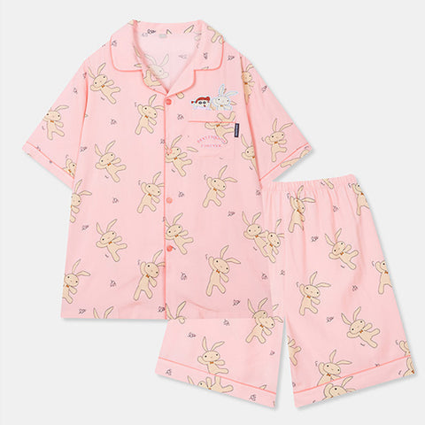 SPAO Unisex Short Sleeve Shin Chan Pyjamas SPPPD37U06 Pink