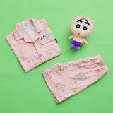 SPAO Unisex Short Sleeve Shin Chan Pyjamas SPPPD37U06 Pink