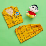 SPAO Unisex Short Sleeve Shin Chan Pyjamas SPPPD37U06 Yellow