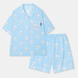SPAO Unisex Short Sleeve Shin Chan Pyjamas SPPPD37U06 L/Blue