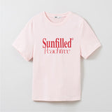 SPAO Women Short Sleeve Peach Tree Tee SPRPE24G61 Light Melange GR