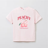 SPAO Women Short Sleeve Peachy Tee SPRPE37G66 Pink