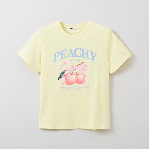 SPAO Women Short Sleeve Peachy Tee SPRPE37G66 Yellow