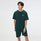 SPAO Men Short Sleeve Woodie Tee SPRPF24C41 Hunter