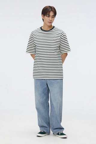 SPAO Men Short Sleeve Woodie Stripe Tee