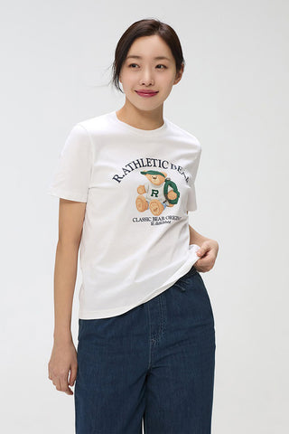 SPAO Women Short Sleeve Woodie Tee