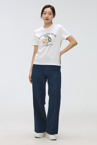 SPAO Women Short Sleeve Woodie Tee