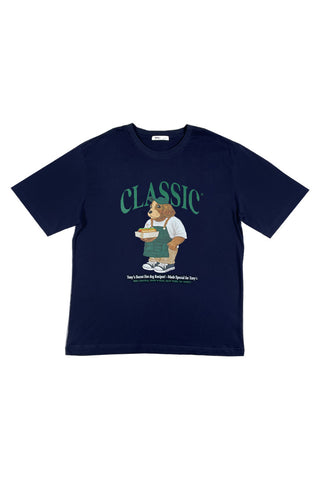 Men Short Sleeve Tony Hotdog Graphic Tee