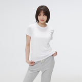 SPAO Women Short Sleeve Supima Tee SPRWF25G03 White