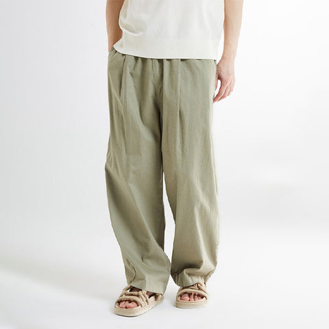 SPAO Men Wide Banding Pants SPTCE37C01 Khaki