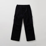 SPAO Men Corduroy Wide Pants SPTCE4VC03 Black