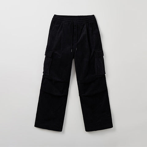 SPAO Men Corduroy Wide Pants SPTCE4VC03 Black