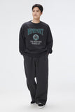 Men Pigment Wide Banding Pants