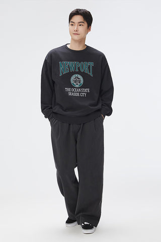 Men Pigment Wide Banding Pants
