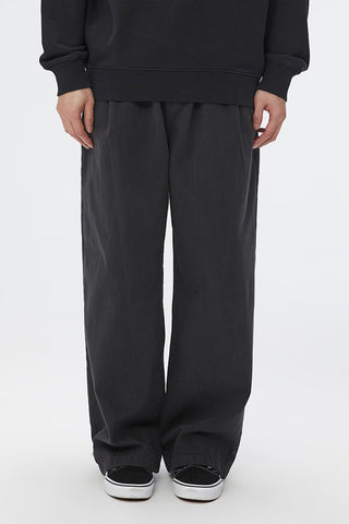 Men Pigment Wide Banding Pants