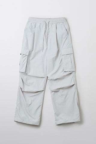Men Cargo Wide Pants - L/Grey