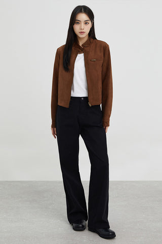 Women Cotton Twill Wide Pants