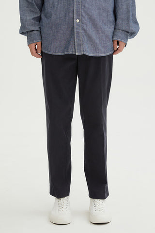 Men Tapered Chino Pants - Navy