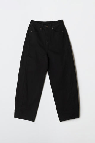 Women Cotton Twill Balloon Wide Pants