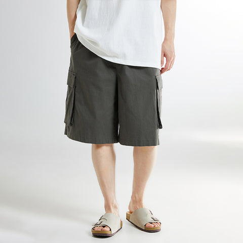 SPAO Men Cargo Shorts SPTHE26C01 Khaki