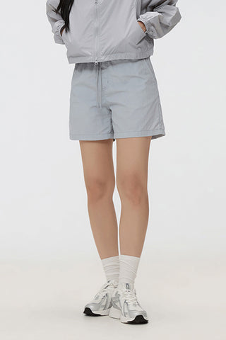 Women Nylon Band Shorts