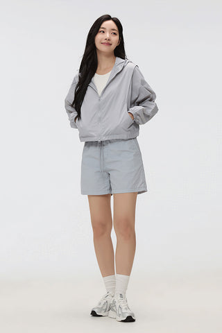 Women Nylon Band Shorts